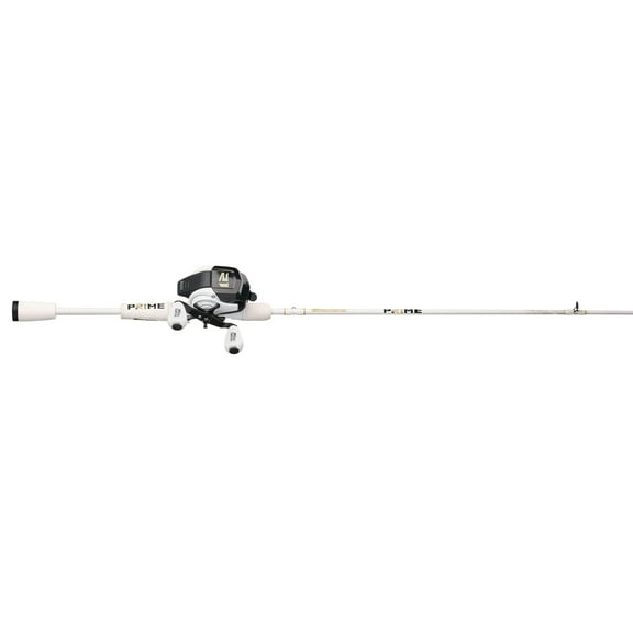 Abu Garcia Prime Spincast Combo, 6' Medium, White, 8-Size Reel