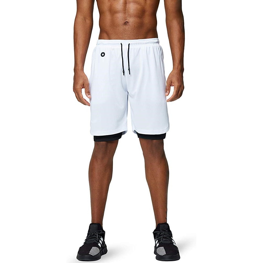 workout shorts 2 in 1