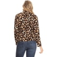 thumbnail image 3 of Women's Casual Print Fitted Open Front Long Sleeves Office Blazer Jacket, 3 of 6