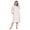Pink - Midi, variant on Casual Nights Women's Floral Print Zipper Front Quilted Robe