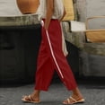thumbnail image 2 of Floleo Women Versatile Straight Leg Pants Lightweight All-Season with Side Pockets, 2 of 7