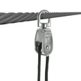 thumbnail image 4 of Miangastore 1 Set Rope Pulley System Pulley Wheel Wire Rope Cable Towing Wheel with Rope and Hook, 4 of 8