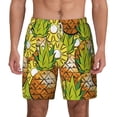 thumbnail image 2 of Picia Tropical Summer Fruit pattern Mens Swim Trunks with Compression Liner Stretch Beach Shorts Quick Dry with Zipper Pockets No-Chafing Board Shorts-XX-Large, 2 of 9