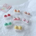 thumbnail image 7 of MINKUROW Cosmetic Contact Lens Box Cartoon Fresh And Cute Fruit Three-dimensional Clamshell Double Box Contact Lens Companion Box Peach, 7 of 7