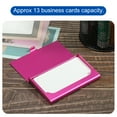 thumbnail image 5 of Uxcell 3.6x2.3x0.3 Inch Name Cards Case Alloy Business Card Holder 2 Pack Rose Red, 5 of 5