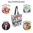 thumbnail image 7 of FORMRS Womens Canvas Tote Bag with Zipper Inner Pocket Shoulder Handbag, Gray Game Day, 7 of 7
