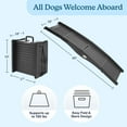 thumbnail image 2 of PETMAKER Nonslip 60-Inch Dog Ramp with Raised Sides - Tri-Fold Pet Ramp, 2 of 9