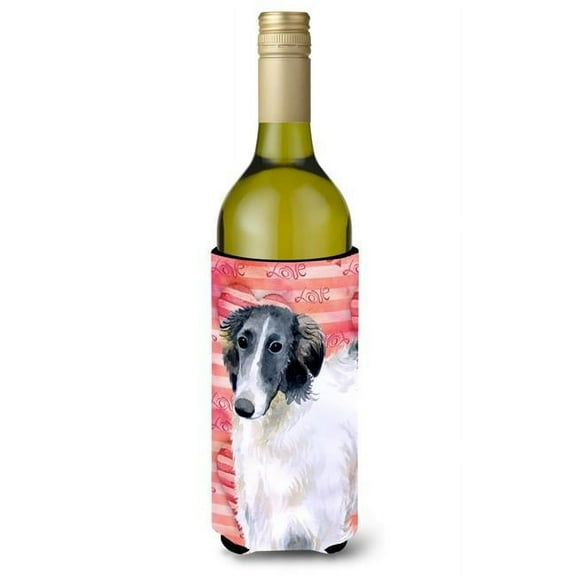 Borzoi Love Wine Bottle Beverge Insulator Hugger