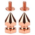thumbnail image 1 of Spiked Cone Spike Stud, 100 Sets Fine Workmanship Metal Rivet Spikes Screw Back  for DIY Clothing 8x14mm, 1 of 7