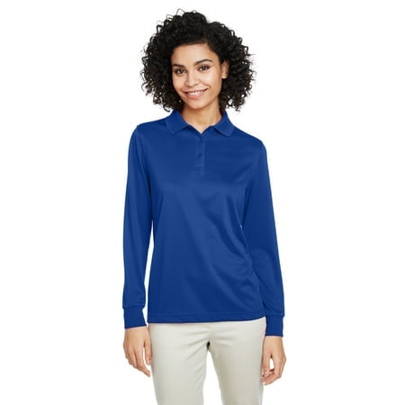 Harriton Polo à Manches Longues pour Femmes Advantage Snag Protection Plus IL M348LW