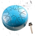 thumbnail image 1 of Rain Drum for Outside,Rain Drum for Outside When it Rains,Rain Drum for Outside Garden,6 Inch 8 Notes Steel Tongue Drum Rain,Beginner Handpan Drum (Blue), 1 of 7