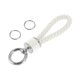 thumbnail image 1 of Llavero de Coche Único Bargains Llavero Universal con Anillo para Llaves de Fob Cuero Sintético Aleación de Zinc Tono Plateado Blanco 1 Pcs, 1 of 6