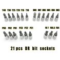 thumbnail image 2 of 46-Pcs 1- 4" Screwdriver Drive Socket & Bits Set | Combination With Reversible Ratchet Wrench, Spinner Handle & Extension Bar | Chrome Vanadium Steel, Durable & Reliable, Repair Tools, 2 of 5