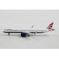 thumbnail image 4 of Airbus A321neo Commercial Aircraft "British Airways" White with Tail Stripes 1/400 Diecast Model Airplane by GeminiJets, 4 of 4