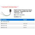 thumbnail image 2 of Engine Coolant Temperature Sensor Connector - Compatible with 1980 - 1995 Ford F-150 1981 1982 1983 1984 1985 1986 1987 1988 1989 1990 1991 1992 1993 1994, 2 of 2