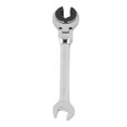 thumbnail image 2 of Ratcheting Brake Line Wrench 12mm 72 Teeth Adjustable Angle CR V Steel Oil Pipe Open Ratchet Wrench, 2 of 7