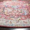 thumbnail image 3 of SAFAVIEH Bristol Calvagh Oriental Polyester Area Rug, Rose/Light Gray, 7' x 7' Round, 3 of 8