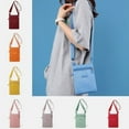 thumbnail image 3 of Useful Nylon  Rectangle Vertical Phone Purse Cell Phone Pouch Small Crossbody Bag Mobile Phone Bag BLUE, 3 of 8