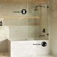 thumbnail image 3 of Voltaire 24 x 58 Frameless Pivot 3/8 in. (10mm) Ultra Clear Tempered Glass Tub Door with Black Matte Hardware, 3 of 6