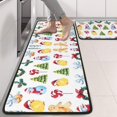 thumbnail image 2 of Kitchen Rugs Sets Of 2,Multicolor Christmas Pattern Anti Fatigue Kitchen Mat Rugs Non Slip Washable,Decorative Kitchen Floor Mats for Kitchen,Sink,Laundry,17"x47"+17"x47", 2 of 5