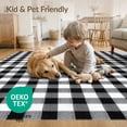 thumbnail image 4 of ODIKA Plaid Fabric Checkered Farmhouse Border Bathroom Checked Plaidcircle Pet Friendly & Kids Safe Play for Playroom, Bedroom, Reading Nook, 4 of 7