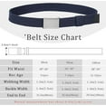 thumbnail image 3 of Kajeer Kids Canvas Web Belts - Adjustable Youth Belt Kids Belt with Silver Flip-Top Buckle, 3 of 8