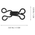 thumbnail image 5 of OATIPHO 50Pcs Black Coat Eye Fasteners Made of Copper Lightweight Sewing Hooks for Windbreakers and Coats, 5 of 7