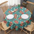 thumbnail image 3 of Round Waterproof Pioneer Floral Tablecloth Reusable Washable Weight Fabric Table Covers for Restaurant,Picnic,Indoor and Outdoor Dining 60 Inch X 60 Inch, 3 of 6