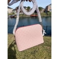thumbnail image 2 of Michael Kors Women's PVC Signature Dome Crossbody Handbag, French Pink Multi, 2 of 3