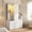 White, variant on Demi Bonn Modern Wooden Wardrobe Closet, 71" Tall Bedroom Storage Cabinet with 2 Doors, 6 Drawers, Adjustable Shelves & Hanging Rod for Clothes Organization, Black