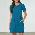 thumbnail image 2 of Vestido deportivo sin mangas para mujer, para tenis: bolsillos integrados, cuello en U, mezcla de poliéster, tallas S-XXL., 2 of 5
