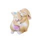 thumbnail image 3 of 2 figuritas de animales de jardín de resina para decoración de micropaisajismo, accesorios de mesa Rosa Sharpla estatua de conejito, 3 of 8
