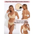 thumbnail image 4 of Bralette Boufor Deep V de corte bajo acolchado Nude S, 4 of 4