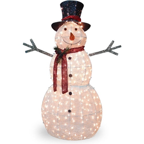 National Tree 60" Crystal Snowman
