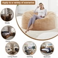 thumbnail image 6 of LaoGeoRon 3ft Indoor Bean Bag Chairs for Adults with Filling,Memory Foam Lazy Beanbag Sofa with Removable Washable Flannel Cover, 6 of 10
