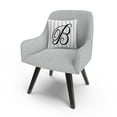 thumbnail image 3 of Gray Striped Ornate Letter Script B By Abc 16 X 16 Decorative Throw Pillow, 3 of 5