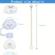 thumbnail image 4 of Funda de silicona para vaso Stanley, cubierta bonita de pajita con forma de nube, con letras de 1 piezas y 1 piezas, accesorios para piezas, 30 y 40 Oz, 1 piezas, 4 of 5
