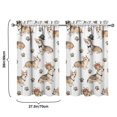 thumbnail image 4 of Vintage Cute Puppy Tier Kitchen Curtains for Bathroom Living Rod Pocket Window Drapes 28"x39" 2 Panels Window Treatment Tiers, 4 of 4