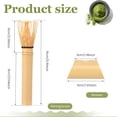 thumbnail image 2 of Bamboo Matcha Whisk with Long Handle and Stand, Traditional Japanese Chasen Matcha Stirrer, Bamboo Whisk for Matcha Tea (1 Set Bamboo Whisk), 2 of 8