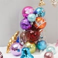 thumbnail image 6 of Jwshufel 75 Pack Christmas Ball Set Christmas Ornaments Indoor Christmas Decorations Hand Painted Electroplated Plastic Balls Holiday Decor Tree Wreath Ceiling Decor Warm Festive Cheer 13In, 6 of 6