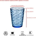 thumbnail image 2 of Zainca 14-ounce Plastic Tumblers, Acrylic Drinking Glasses High-Balls, set of 6 Multicolor, 2 of 5