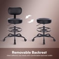 thumbnail image 4 of Silla de dibujo SUPERJARE con reposapiés ajustable y taburete con ruedas, 4 of 9