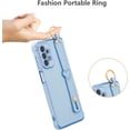 thumbnail image 3 of for Samsung Galaxy A23 4G/5G Case with Wristband Kickstand Plating Case Cover Slim Glossy Bling Phone Case Soft TPU Shockproof Bumper Case Luxury Electroplated Case,Blue, 3 of 12
