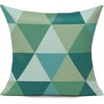 thumbnail image 3 of Teal Outdoor Throw Pillow Covers 18x18 Set of 4 Colorful Fun Aesthetic Mid Century Modern Home Décor Boho Summer Cushion Cases for Patio Furniture Couch Living Room,Geometric, 3 of 5