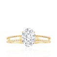 thumbnail image 4 of 1 Carat Diamond Engagement Ring (Lab Grown Diamond, EF-VS Grade), 18K Yellow Gold, US 3.00, 4 of 8