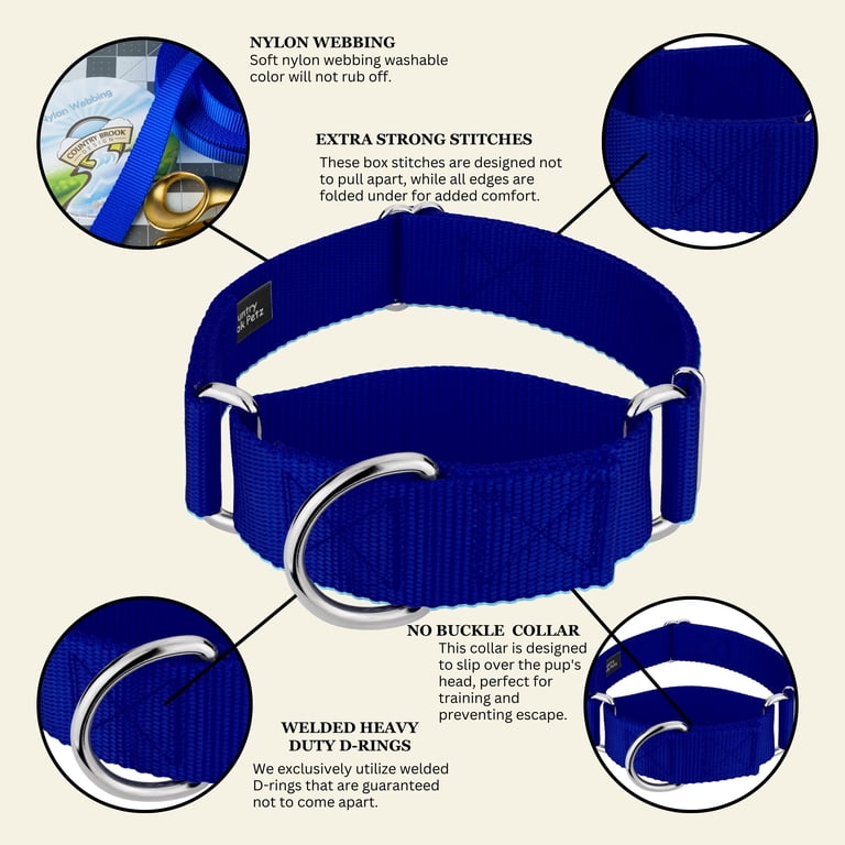Country Brook Petz HossFit Jr Martingale Dog Collar, Medium photo 7