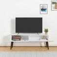 thumbnail image 3 of UGOS FURNITURE Modern Industrial Media Television Stand, Laminate White, 11.81'', 3 of 6