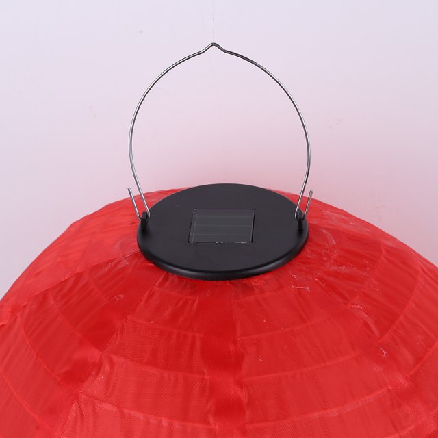 Linterna Solar Lámpara de farol solar resistente al agua para colgar al aire libre decoración de festival (rojo) Sywqhk Para estrenar