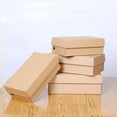 thumbnail image 4 of Shoe box paper box small batch kraft paper shoe box folding flap corrugated express packaging storage box, 4 of 6