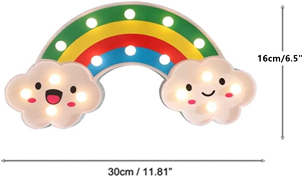LINLIN Night Light Kids Lamp, LED Night Light Battery Operated LED Girls Light Sign Decorative Table Lamps for Baby Children Bedroom Party